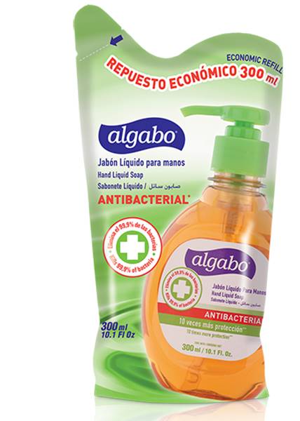 Jabón Líquido Algabo DP Antibacterial 300ml