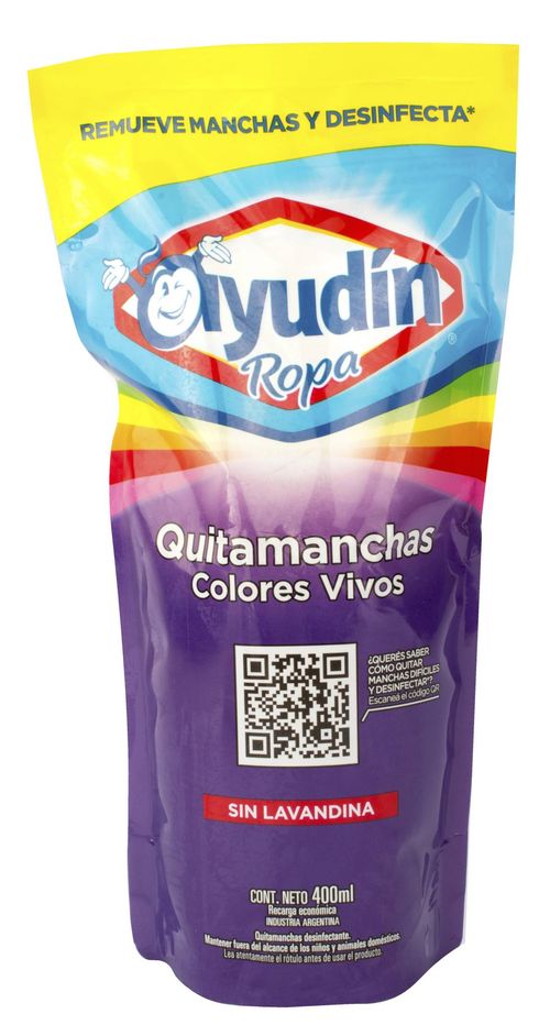 Quitamanchas Ayudín Ropa Colores Vivos 400ML