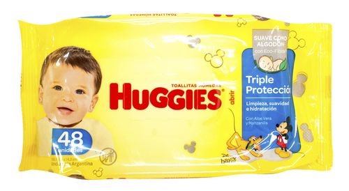 Toallitas Huggies Triple Protección 48