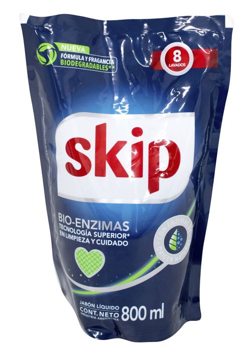 Jabón Líquido Skip Bio Enzima DP 800ML