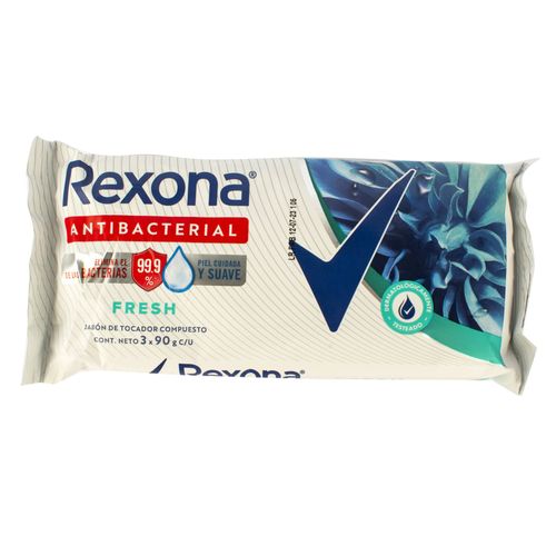 Jabones Tocador Rexona Antibact Fresh 90G 3