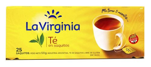Té La Virginia Filtrado en Saquitos 25