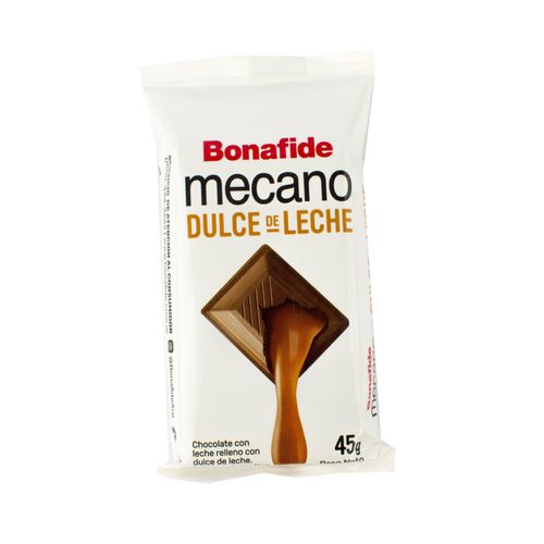 Tableta Mecano Leche con Dulce Leche 45G