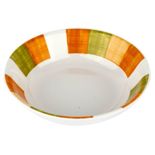 Bowls Melamina Naranja Cuadros
