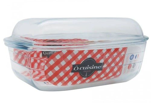 Cacerola Vidrio con Tapa 3L