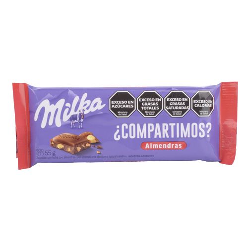 Chocolate Milka Almendras con Frases 55G
