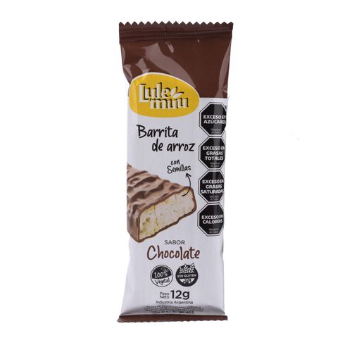Barra de Arroz Lulemuu Chocolate 12G