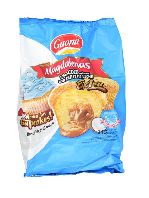 Madalenas Gaona Coco Rellenas D. de Leche 200g
