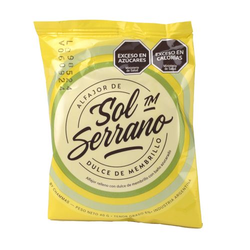 Alfajor Sol Serrano Membrillo 40G