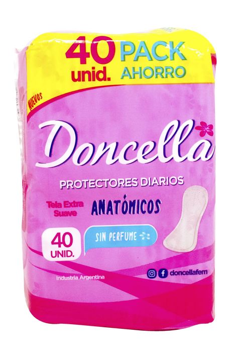 Protectores Diarios Doncella sin Desodorante 40