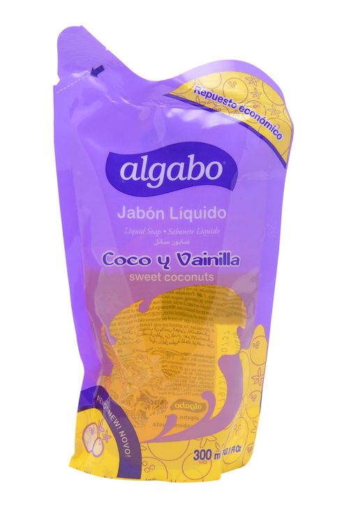 Jabón Líquido Algabo DP Coco y Vainilla 300ML
