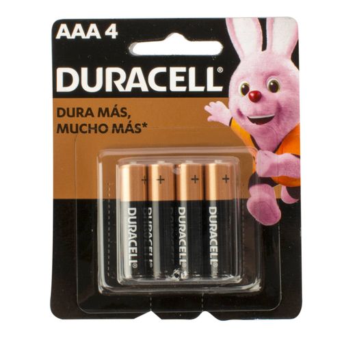 Pilas Duracell AAA 4