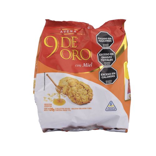 Galletas 9 de Oro Avena con Miel 120G