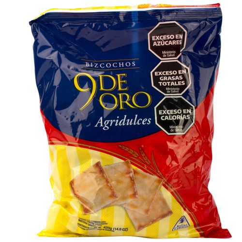 Bizcochos 9 de Oro Agridulces 420G