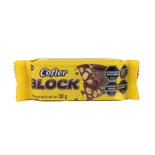 Chocolate Cofler Block con Maní 38G