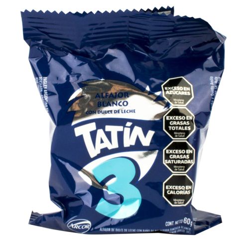 Alfajor Tatín Blanco Triple 60g