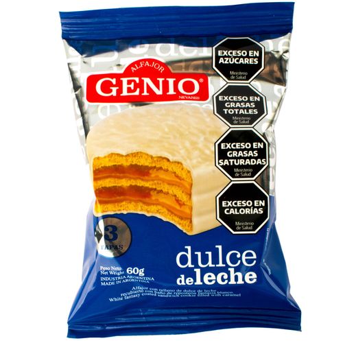 Alfajor Genio Blanco Triple 60G
