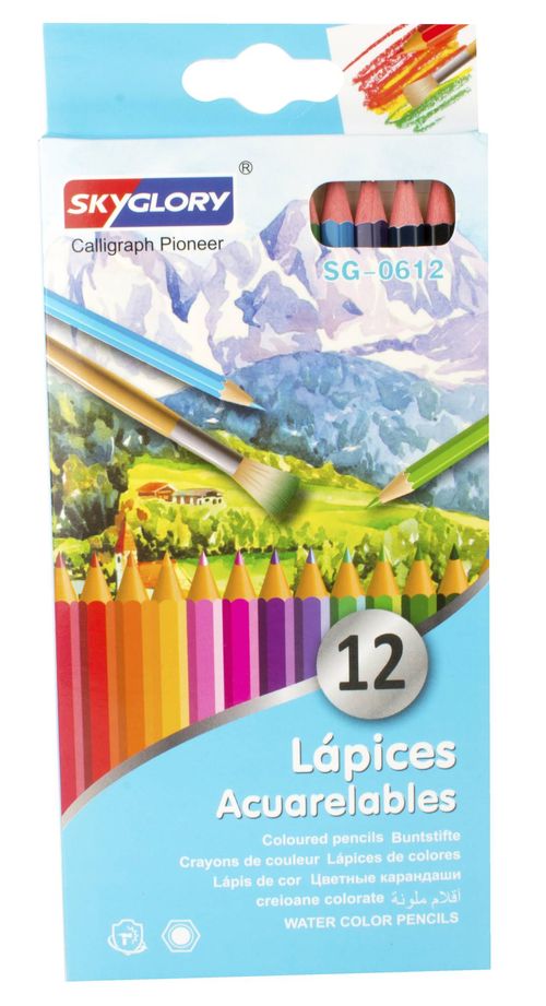 Lápices de Colores Acuarelables 12 Un