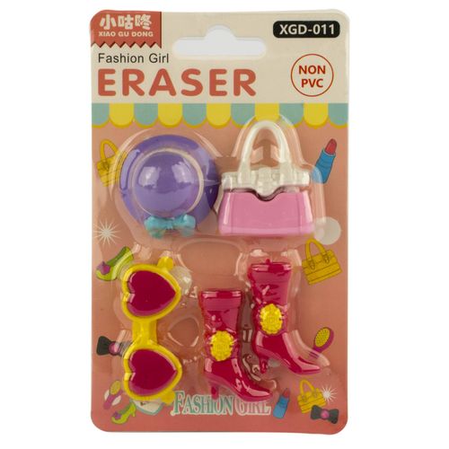 Gomas Borrar Set Accesorios Moda