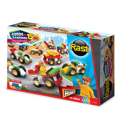Ladrillos Rasti Autos y Camiones 100 Pz