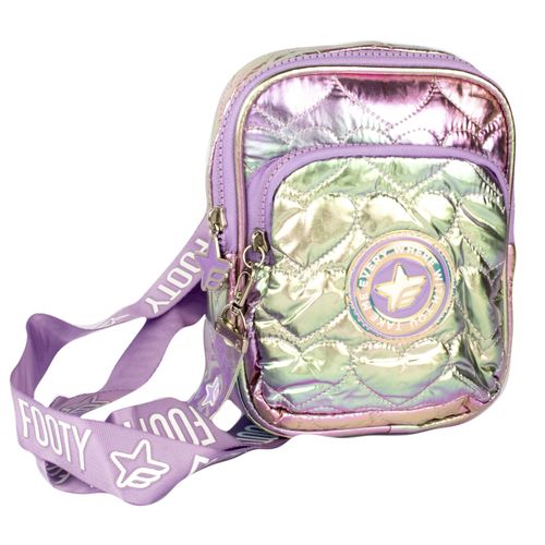Bandolera Footy Puffer 15x19x8cm rosa-tornasol