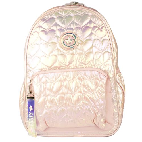 Mochila Moda Footy Puffer 27x39x16cm rosa-tornaso