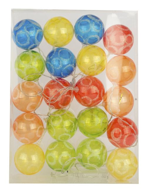 Adorno Navideño Genérica 20 Luces Globo Color 4M
