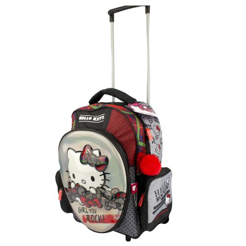 Mochila Carro Wabro Hello Kitty Rock 35cm