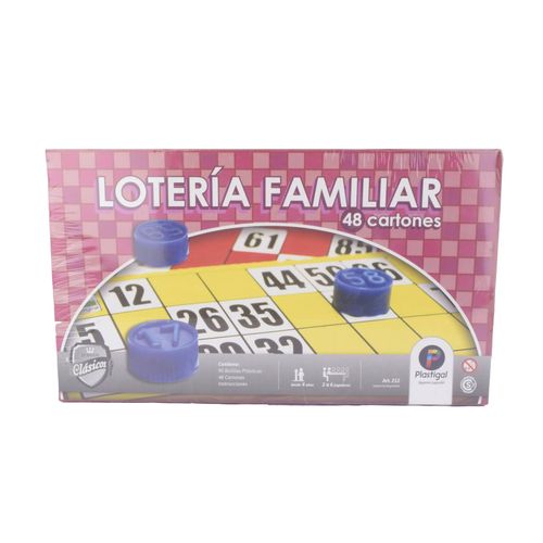 Lotería Plastigal 48 Cartones