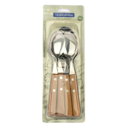 Cucharas Tramontina Dynamic Mango Madera 12