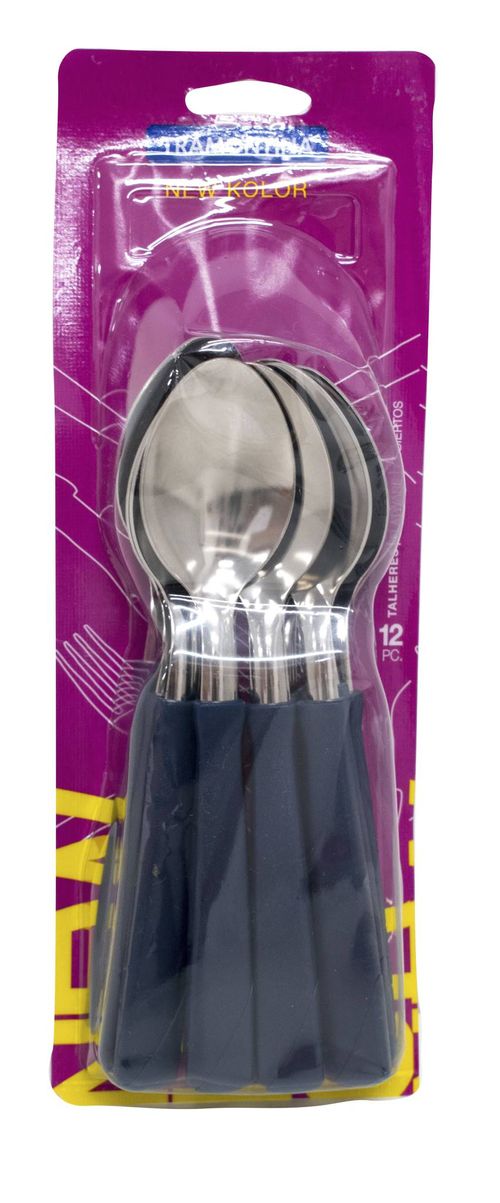 Cucharas Tramontina New Color Azul 12