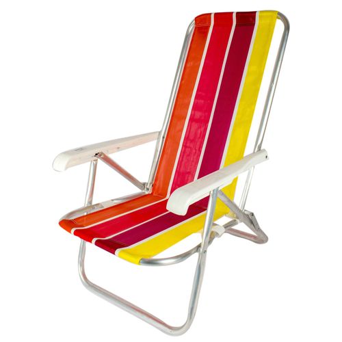 Silla Playera Botafogo Aluminio 4 Posiciones