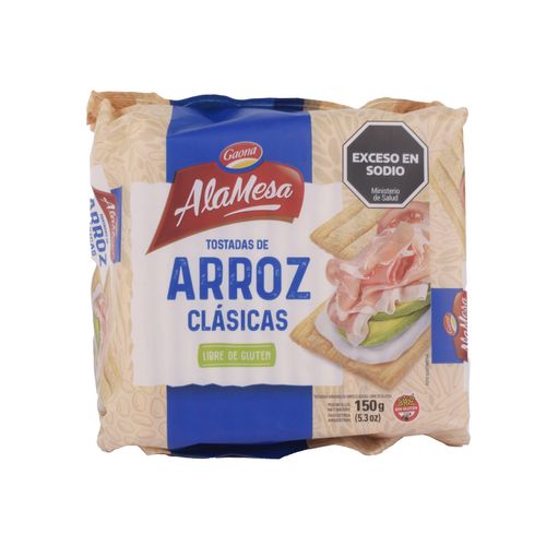 Tostadas AlaMesa de Arroz clasicas 150G