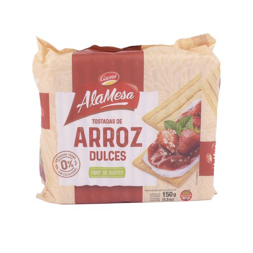 Tostadas AlaMesa de Arroz Dulces 150G