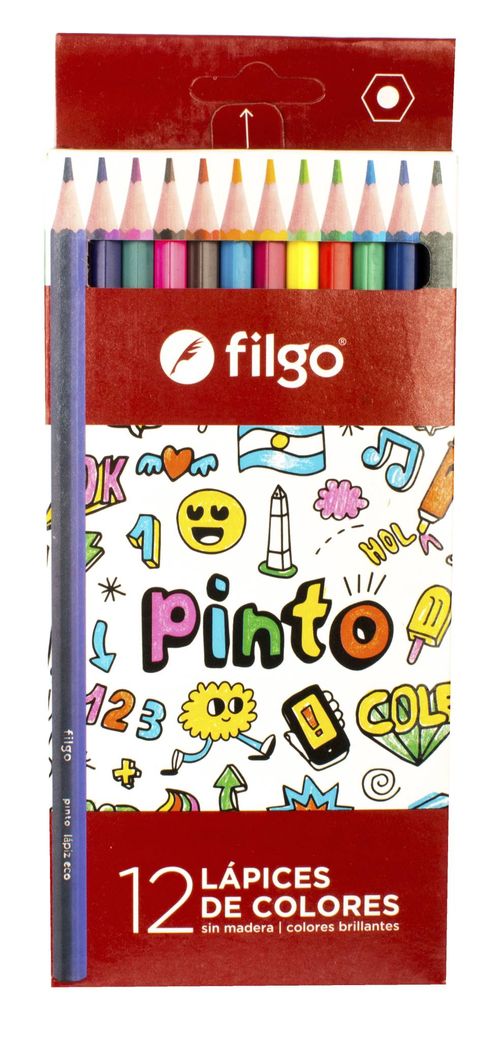 Lápices de Colores Filgo Pinto Acuarelables 12 Un