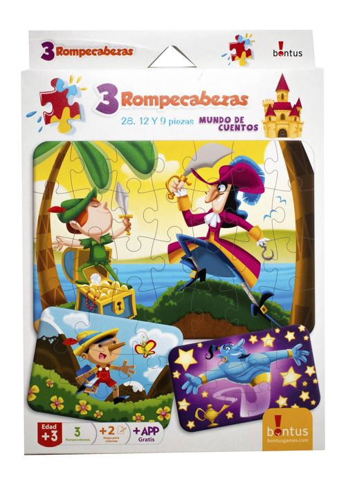 Puzzle Bontus Mundo de Cuentos + Hoja + Apps
