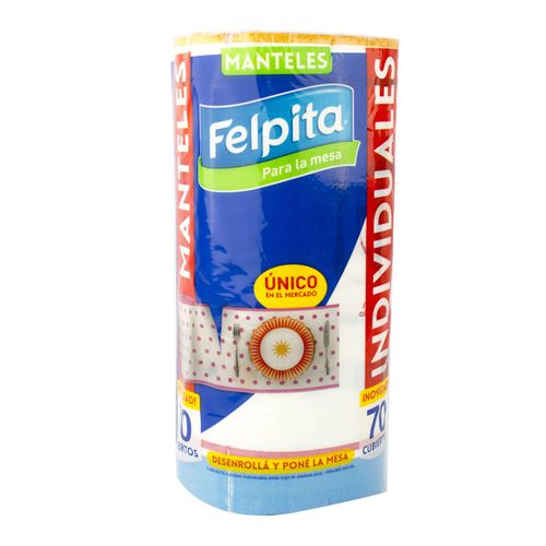 Paños Individuales Felpita 70 Paños