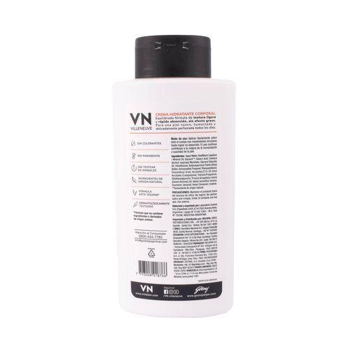 Crema Corporal Villeneuve Piel Extra Seca 400ml