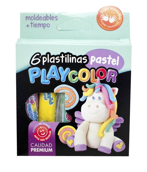 Plastilinas Playcolor Pastel 6 Un