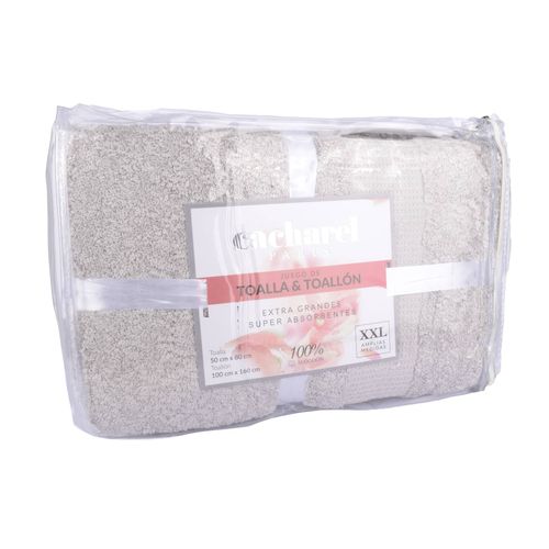 Juego Cacharel Toalla con Toallon XXL 600G