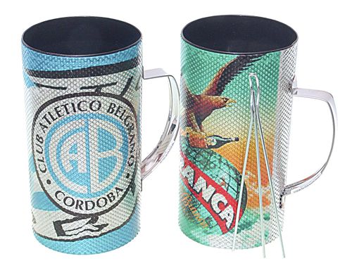 Vaso Acero Guiro c/Diseño Ploteado