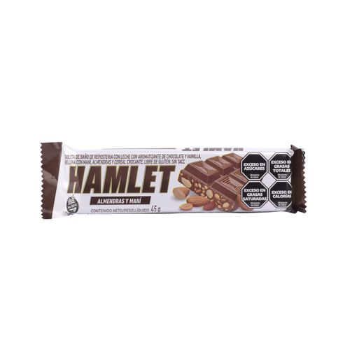 Chocolate Hamlet Almendras y Maní 45G
