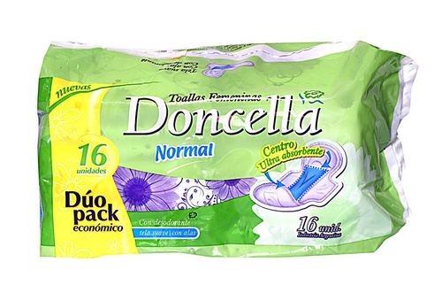 Toallas Femeninas Doncella c/Alas Desodorant 16