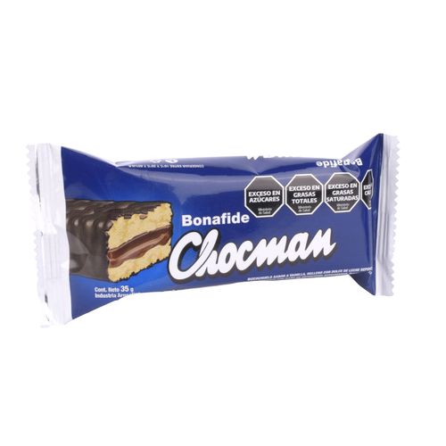 Bizcochuelo Chocman Semiamargo Bañado 35G