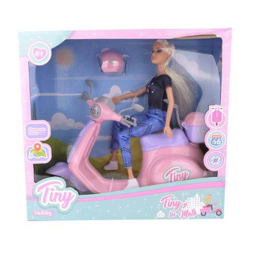 Muñeca Tiny y su Moto