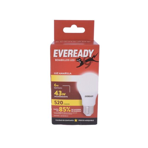 Lámpara Led Eveready 6W Amarilla