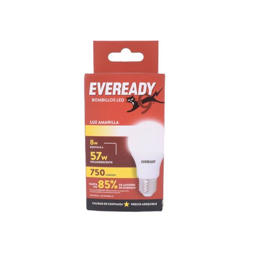 Lámpara Led Eveready 8W Amarilla