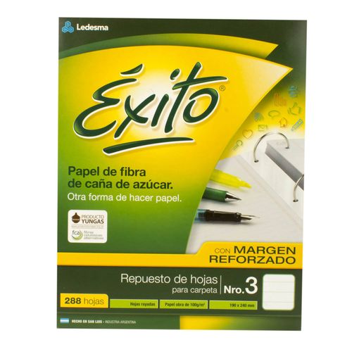 Repuesto N3 Exito 288 Hj con Margen Rayado