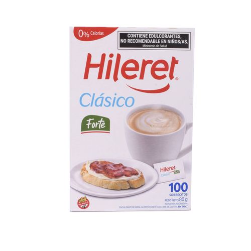Edulcorante Hileret Clasico Forte Sobre 100