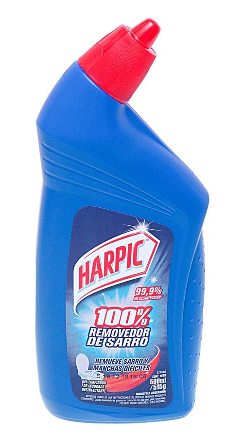 Limpiador Harpic Remov.Sarro Azul 500ML